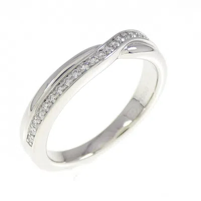 Pre-owned Harry Winston Platinum Platinum 950 Band Ring () In Silver