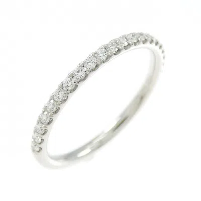 Pre-owned Harry Winston Platinum Platinum 950 Band Ring () In Silver