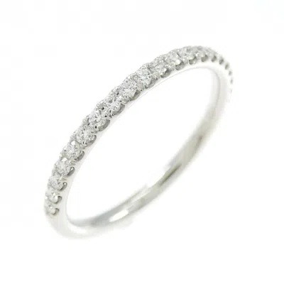 Pre-owned Harry Winston Platinum Platinum 950 Band Ring () In Silver