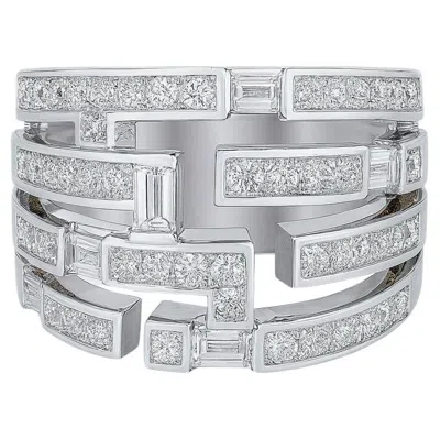 Pre-owned Harry Winston Platinum Ring In Multi