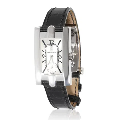 Harry Winston Avenue Quartz Silver Dial Ladies Watch 310lqw In Metallic