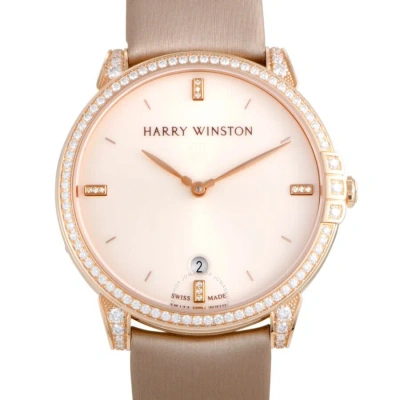 Harry Winston Midnight Automatic Diamond Ladies Watch Midahd39rr003 In Gray