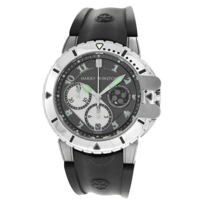 Harry Winston Project Chronograph Automatic Grey Dial Men's Watch Z2 410-mca442 In Black