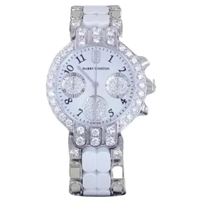Pre-owned Harry Winston Premier Chronograph Automatic Watch Model 200ucq32w In Multi