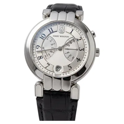 Pre-owned Harry Winston Premier Limited Edition 37mm 18k White Gold Automatic Watch Box