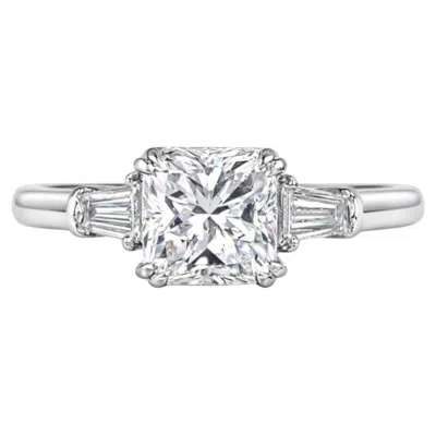 Pre-owned Harry Winston Radiant Cut Diamond Engagement Ring In Multiple