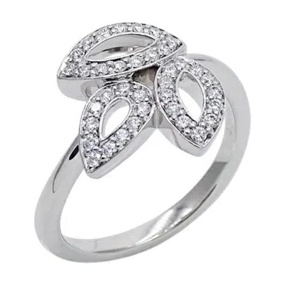 Pre-owned Harry Winston Silver Platinum 950 Anniversary Ring ()