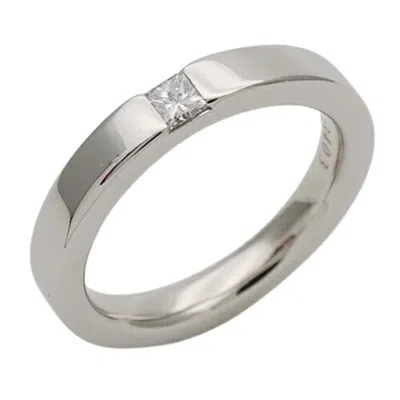 Pre-owned Harry Winston Silver Platinum 950 Band Ring ()