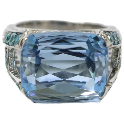 Pre-owned Harry Winston Silver Platinum 950 Band Ring ()