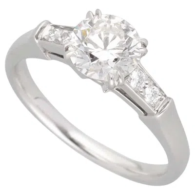 Pre-owned Harry Winston Tryst 0.80ct F-vs1-3ex Diamond Engagement Ring In Pt950 – Us 3 3/4 In Multi