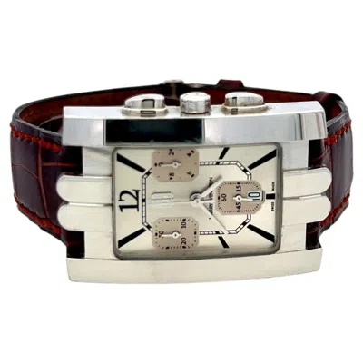 Pre-owned Harry Winston Vintage Avenue A 18k White Gold Wrist Watch
