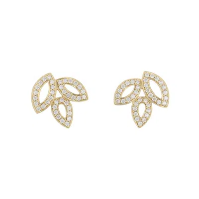 Pre-owned Harry Winston Yellow Gold (18k) Stud Earrings () In Multi