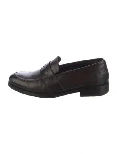Pre-owned Harrys Of London Leather Oxfords In Brown