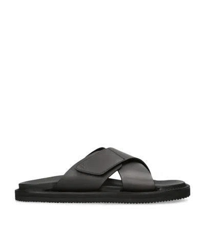 Harrys Of London Promenade Cross Sandals In Black