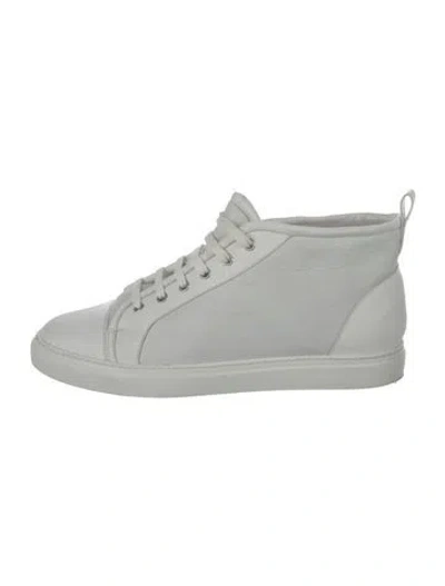 Pre-owned Harrys Of London Leather Sneakers In White