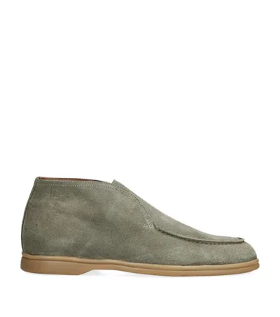 Harrys Of London Suede Rain-resistant Tower Ankle Boots