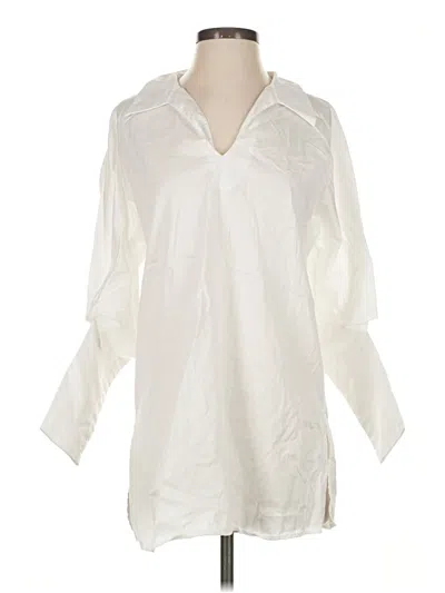 Pre-owned Harshman 3/4 Sleeve Blouse In Ivory
