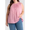 Harshman Ciri Sleeveless Tencel® Top In Blush Pink