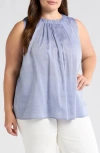 Harshman Ciri Sleeveless Tencel® Top In Ice Blue