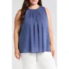 Harshman Ciri Sleeveless Tencel® Top In Rhythm Blue