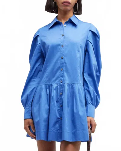 Harshman Esme Shirt Dress In Indigo Blue