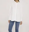 Harshman Freya Button Down Shirt In White In White