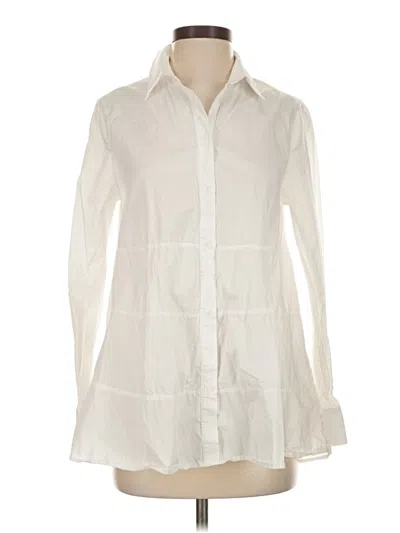 Pre-owned Harshman Long Sleeve Button Down Shirt In White