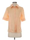 Harshman Short Sleeve Blouse In Orange