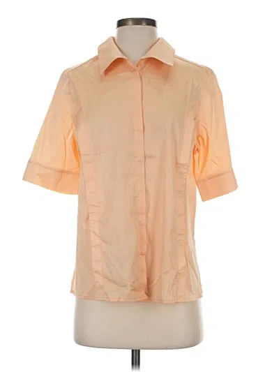 Harshman Short Sleeve Blouse In Orange