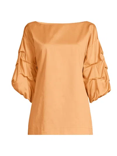 Harshman Women's Balia Cotton Blouse In Neutral