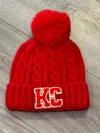 Hart & Lux Women's Kc Striped Beanie In Red In Red