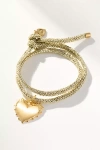 Hart Heart Charm Gold Lurex Bracelet In Gold