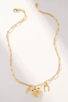 Hart Horseshoe Heart Charm Necklace In Gold