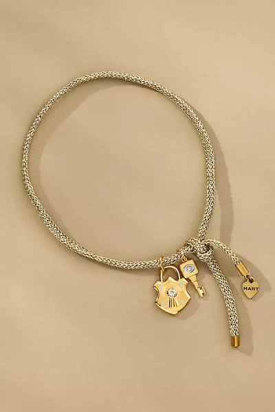 Hart Lurex Cord Charm Bracelet In Gold