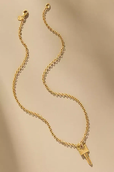 Hart Mama Compass Key Pendant Necklace In Gold