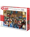 Hart Puzzles Raining Cats And Dogs In Paris 24" X 30" By Jennifer Garant Set, 1000 Pieces In Multi