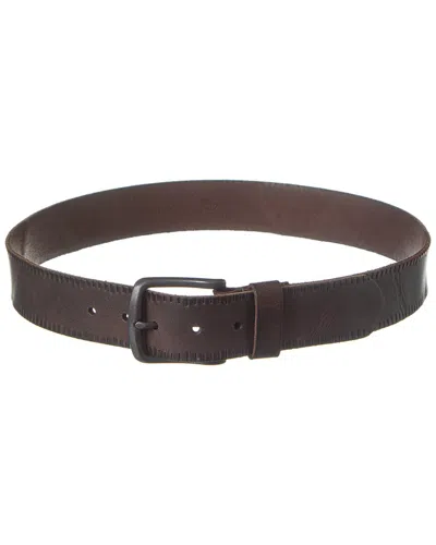 Hart Schaffner & Marx Leather Belt In Brown