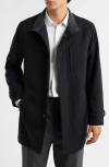 Hart Schaffner Marx Colfax Waterproof Raincoat In Black