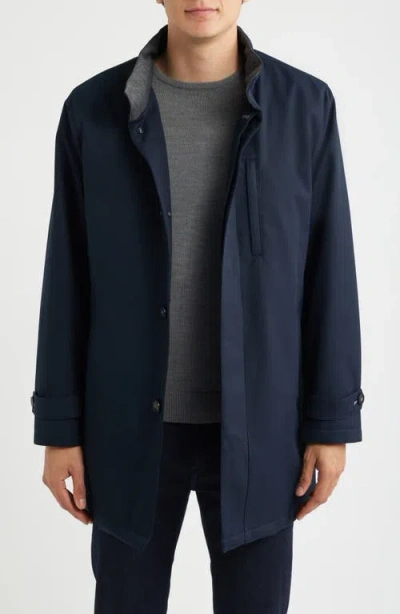 Hart Schaffner Marx Colfax Waterproof Raincoat In Blue