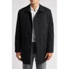 Hart Schaffner Marx Gilmore Water Resistant Raincoat With Removable Liner In Black