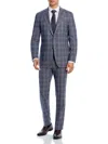 Hart Schaffner Marx Plaid Grey Regular Fit Suit In Grey