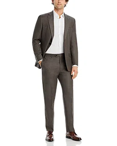 Hart Schaffner Marx New York Birdseye Classic Fit Suit In Brown/tan