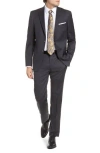 Hart Schaffner Marx New York Classic Fit Solid Stretch Wool Suit In Gray