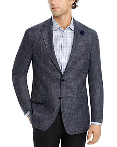 Hart Schaffner Marx New York Crosshatch Regular Fit Sport Coat In Black/white