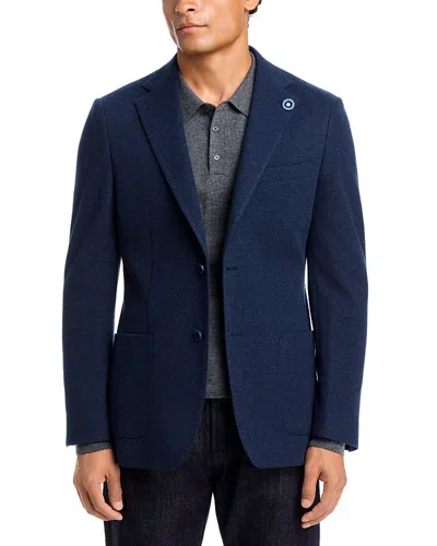 Hart Schaffner Marx New York Fit Wool & Cotton Jersey Soft Jacket In Blue