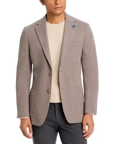 Hart Schaffner Marx New York Fit Wool & Cotton Jersey Soft Jacket In Brown