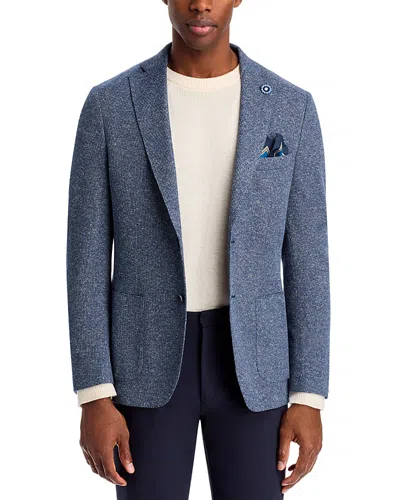 Hart Schaffner Marx New York Melange Jersey Unstructured Sport Coat In Navy