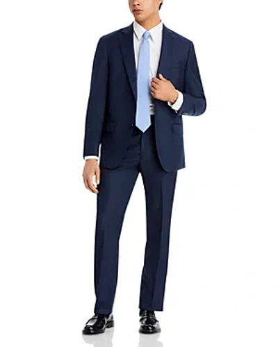Hart Schaffner Marx New York Navy Solid Classic Fit Suit In Dark Blue