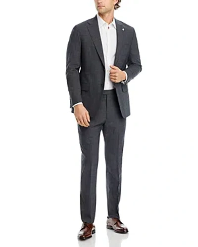 Hart Schaffner Marx New York Plaid Classic Fit Suit In Grey/charc