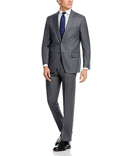 Hart Schaffner Marx New York Plaid Regular Fit Suit In Grey